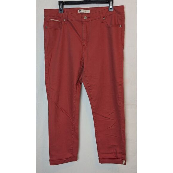 Levi's Women's‎ Mid Rise Cuffed Stretch Skinny Jeans Size 16M - Picture 1 of 9